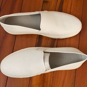 VINCE white leather sneakers